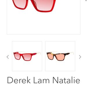 Derek Lam Red Sunglasses